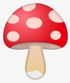 Mushroom,red,polka Art - Emoji Fungo, HD Png Download, Transparent PNG