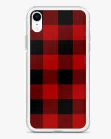 Red And Black Plaid Iphone Case - Mobile Phone Case, HD Png Download, Transparent PNG