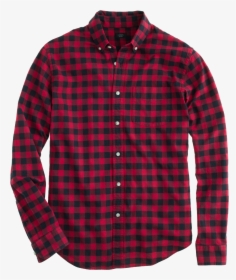 Red Check Shirts Png Free Images - J Crew Mens Checked Shirts, Transparent Png, Transparent PNG