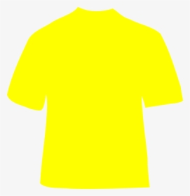 People Clipart T Shirt Yellow - Plain Yellow T Shirt Front, HD Png Download, Transparent PNG