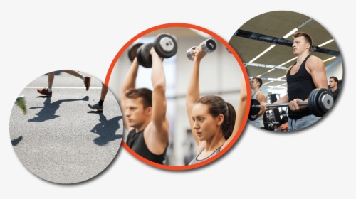 Circle Images Of People Doing Group Training - Fitness Gym Png, Transparent Png, Transparent PNG