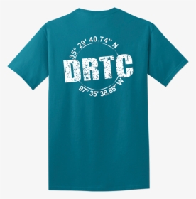 Teal Shirt With Drtc S Latitude & Longitude Coordinates - Active Shirt, HD Png Download, Transparent PNG
