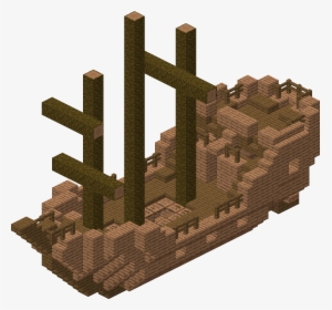 Shipwreck Jungle - Minecraft Shipwreck Blueprints, HD Png Download, Transparent PNG