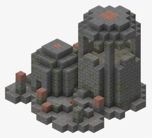 Minecraft Stone Brick Tower, HD Png Download, Transparent PNG