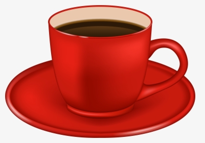 Red Coffee Cup Clipart, HD Png Download, Transparent PNG