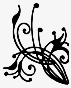 Henna Vines Swirl Free Picture - Vines Silhouette Transparent, HD Png Download, Transparent PNG
