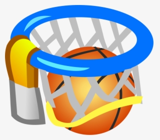 Basketball Backboard Clipart - Ball In The Net Clipart, HD Png Download, Transparent PNG