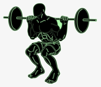 Olympic Weightlifting Squat Weight Training Clip Art - Squat Png, Transparent Png, Transparent PNG