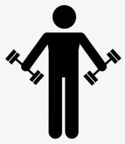 Man Lifting Weights Icon, HD Png Download, Transparent PNG