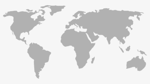 Map Of The Earth Png - Easy World Map Simple, Transparent Png, Transparent PNG