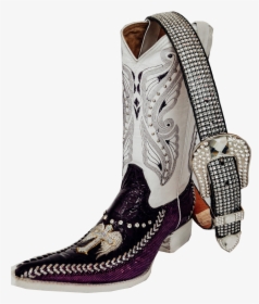 Transparent Botas Vaqueras Png - White Mexican Shoes, Png Download, Transparent PNG