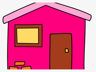 Transparent Mansion Clipart - Cartoon Pink House Png, Png Download, Transparent PNG