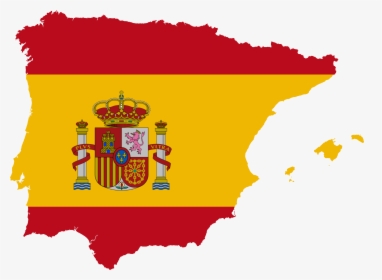 Flag Map Of Greater Spain - Map Of Spain Png, Transparent Png, Transparent PNG
