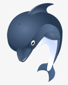 Jumping Dolphin Clip Arts - Delfin Cartoon, HD Png Download, Transparent PNG