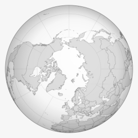 Blankmap Ao 090n North Pole - London To North Pole, HD Png Download, Transparent PNG