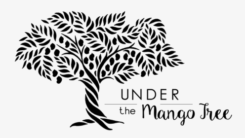 Transparent Mango Tree Png - Black And White Mango Tree, Png Download, Transparent PNG