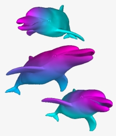 Vaporwave Dolphin Png, Transparent Png, Transparent PNG