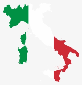 Map Of Italy With Flag, HD Png Download, Transparent PNG