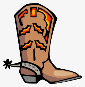 Cowboy Boot Shoe Clip Art - Cowboy Boot Boots Clipart, HD Png Download, Transparent PNG