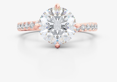 East West, Four Prong, Round Solitaire - Engagement Ring, HD Png Download, Transparent PNG