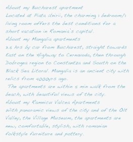About My Bucharest Apartment located At Piata Unirii, - Quotes, HD Png Download, Transparent PNG
