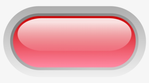 Pill Shaped Red Button Vector Image, HD Png Download, Transparent PNG