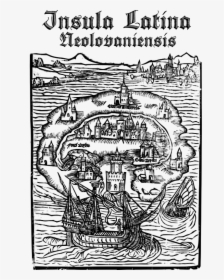 Insula Latina Neolovaniensis - Utopia Thomas More Book Cover, HD Png Download, Transparent PNG