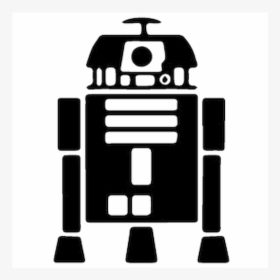 R2 D2 Vinyl Decal Sticker  size Option Will Determine - R2d2 Star Wars Silhouette, HD Png Download, Transparent PNG