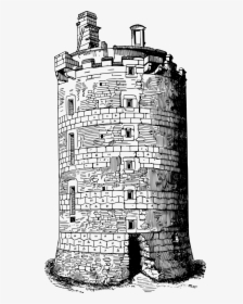 Castle Tower Drawing Png, Transparent Png, Transparent PNG