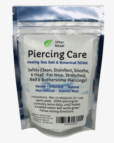 Urban Releaf Piercing Care 6 Oz Bag - Packaging And Labeling, HD Png Download, Transparent PNG