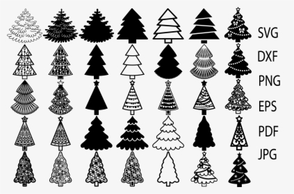 Christmas Tree Svg, Christmas Clip Art Example Image - Christmas Tree, HD Png Download, Transparent PNG
