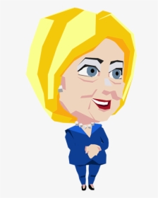 Hillary Clinton Caricature - Cartoon, HD Png Download, Transparent PNG