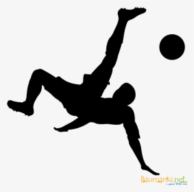 Bicycle Kick Clip Art Silhouette Football - Bicycle Kick Clip Art, HD Png Download, Transparent PNG