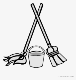 Mop And Bucket Cartoon, HD Png Download, Transparent PNG