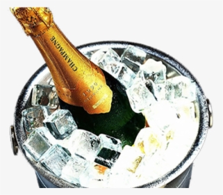 Champagne Png Transparent Images - Champagne Bottle In The Ice Bucket, Png Download, Transparent PNG