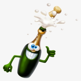Bottle Of Champagne Png, Clipart - Champagne Smiley, Transparent Png, Transparent PNG