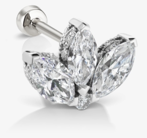 Three Marquise Diamond Earrings, HD Png Download, Transparent PNG