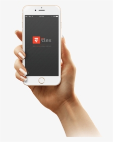 Flex Iphone6 Hand Frontview - Emergency Response System Phone, HD Png Download, Transparent PNG