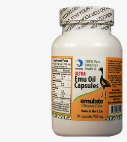 100% Pure Ultra Emu Oil Capsules - Agaricus, HD Png Download, Transparent PNG