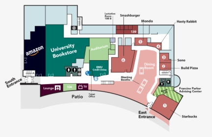 Eastern Michigan University Student Center Dining, HD Png Download, Transparent PNG