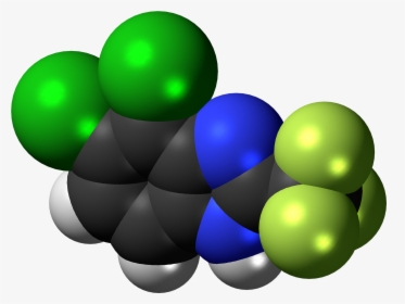 Chlorflurazole Molecule Spacefill - Graphic Design, HD Png Download, Transparent PNG