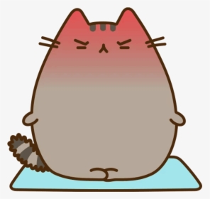 Karma Yoga Calm Pusheen Cat Kitty Cute Tumblr Nervous - Pusheen The Cat Cute, HD Png Download, Transparent PNG