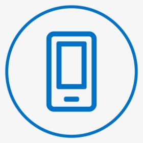 Mobile Phone Icon - Circle, HD Png Download, Transparent PNG