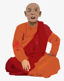 Monk Meditation Png, Transparent Png, Transparent PNG