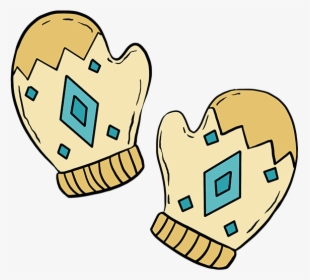 How To Draw Mittens - Draw A Mitten, HD Png Download, Transparent PNG