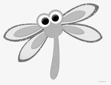 Dragonfly Clipart Insect - Black And White Dragonfly Drawing, HD Png Download, Transparent PNG