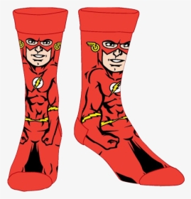 Flash 360 Crew Socks - Dc Comics Flash Men's 360 Crew Socks, HD Png Download, Transparent PNG