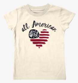 Ivory All American Girl Tee - Active Shirt, HD Png Download, Transparent PNG