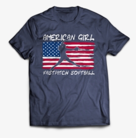 American Girl Softball Fastpitch Hnavy - Viking Dad T Shirt, HD Png Download, Transparent PNG