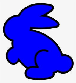 Blue Bunny Svg Clip Arts - Blue Bunny Clipart, HD Png Download, Transparent PNG